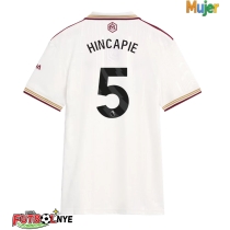 Camiseta Arsenal Piero Hincapie #5 Tercera Equipación para mujer 2025-26 manga corta